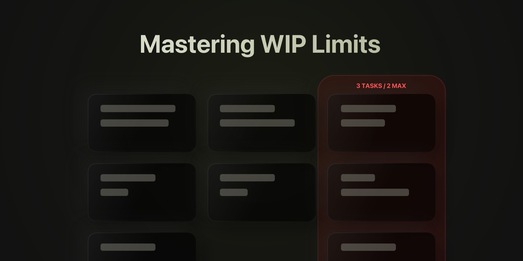 Mastering WIP Limits: How to Control Workflow in t0ggles