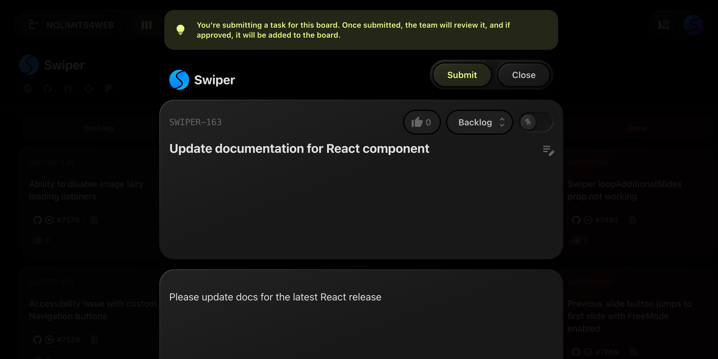 Submit Feedback in t0ggles