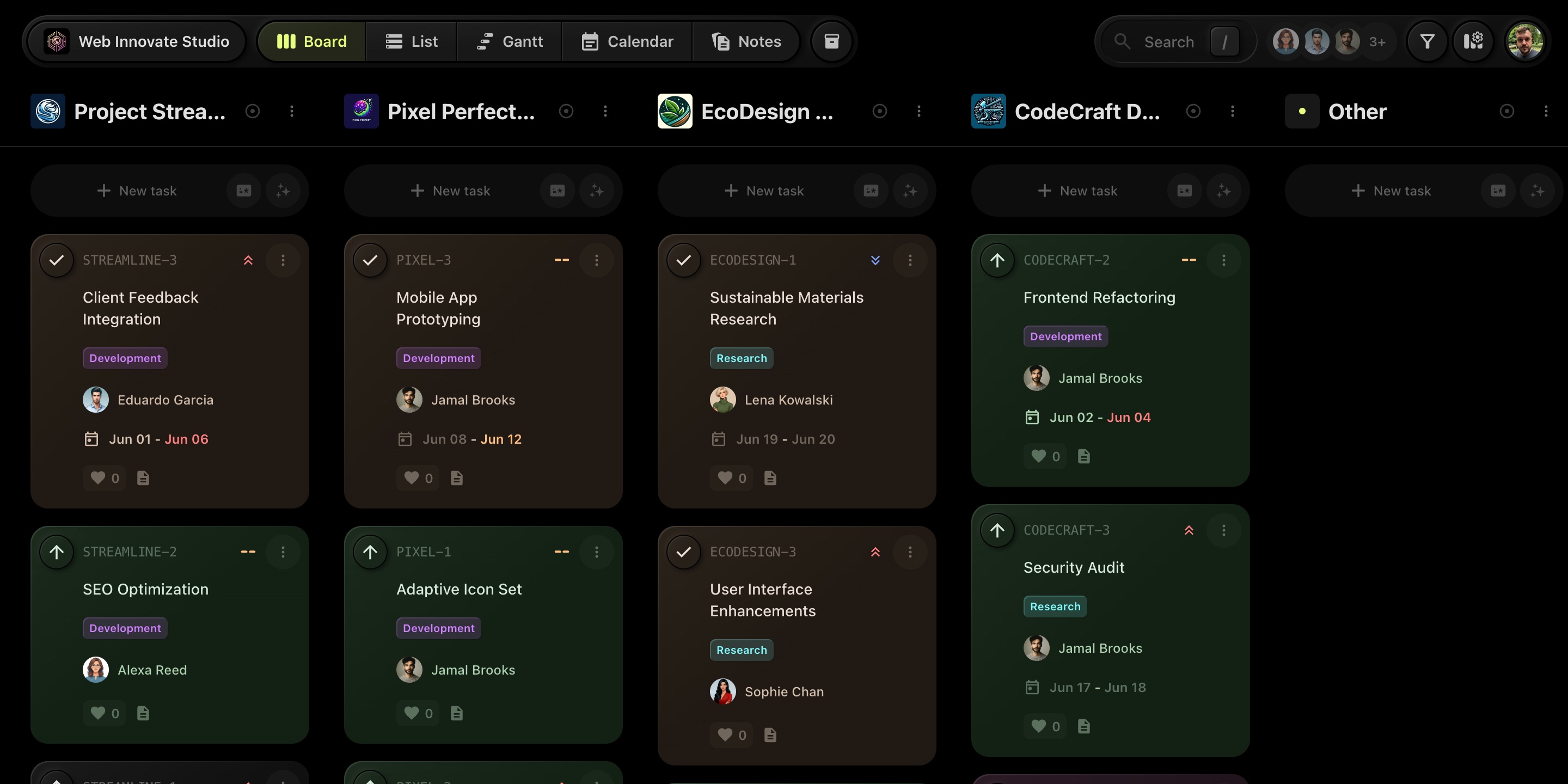 t0ggles multi-project board