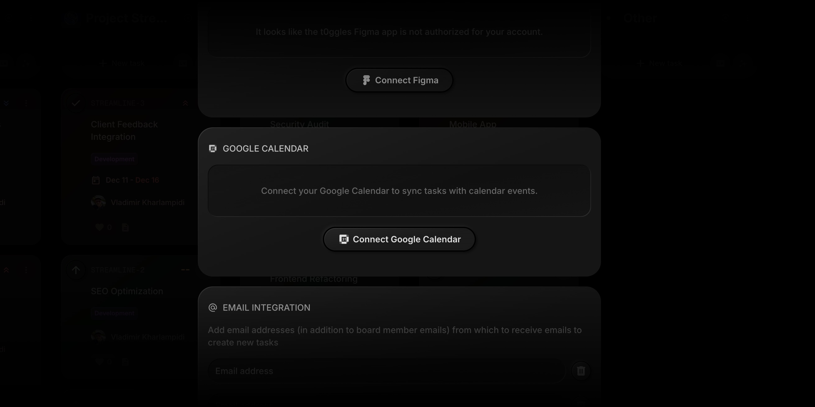 Connect Google Calendar