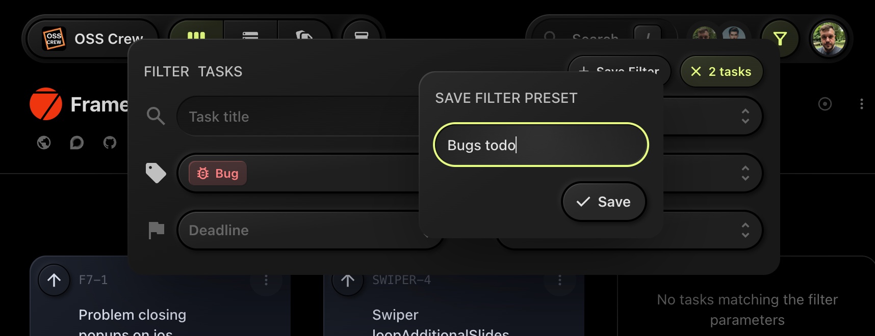 Filter Presets